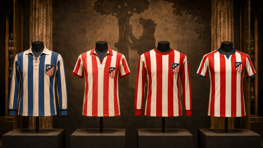 Why Atlético Madrid Wear Red and White Stripes: Crest and Kit History