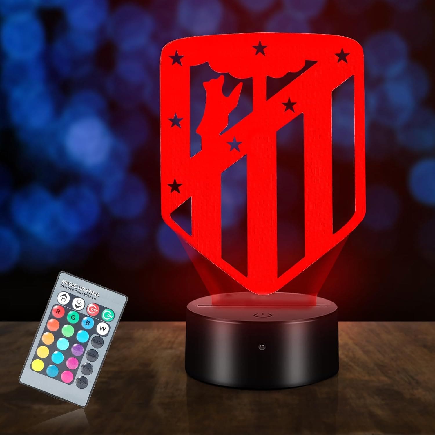 HooJtny Atletico de madrid Lámpara 3D Regalos