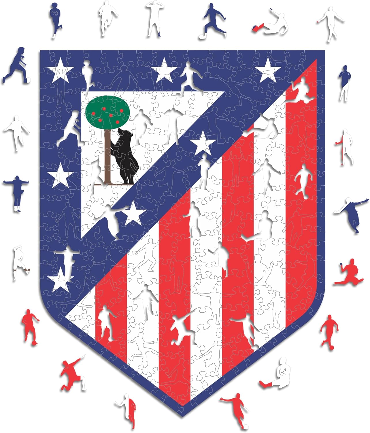 Iconic Puzzles- Wooden Atletico Madrid 