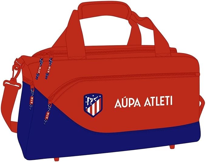 Safta, Bolsa de Deporte de Atlético de Madrid, 500x250x250 mm Unisex niños