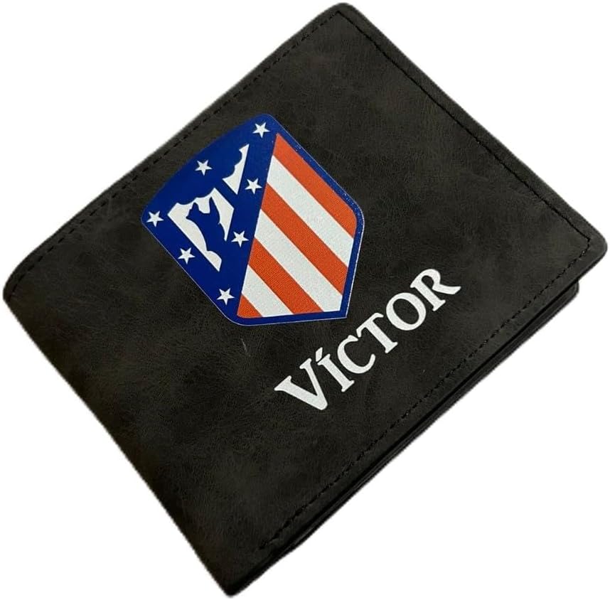 Cartera Atlético de Madrid Personalizada con Nombre